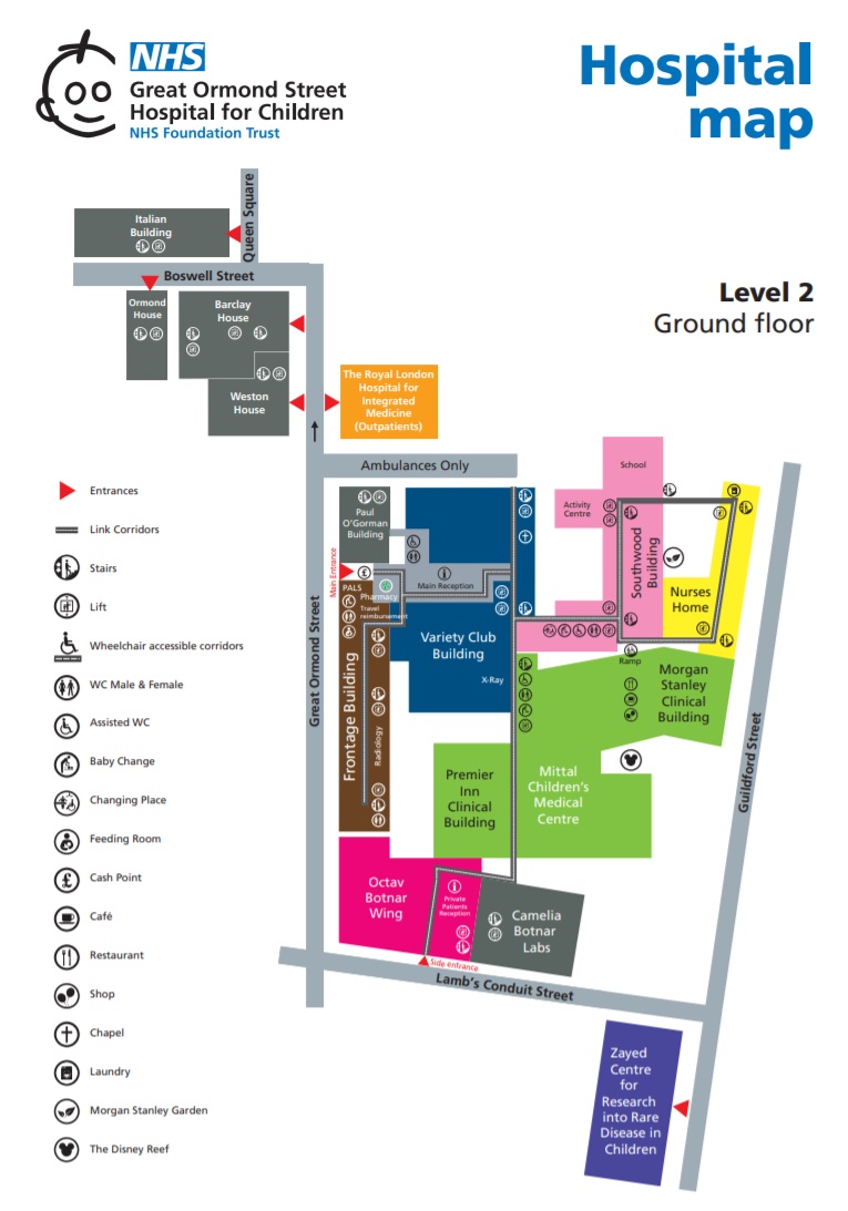 Finding your way around GOSH International and Private Care GOSH